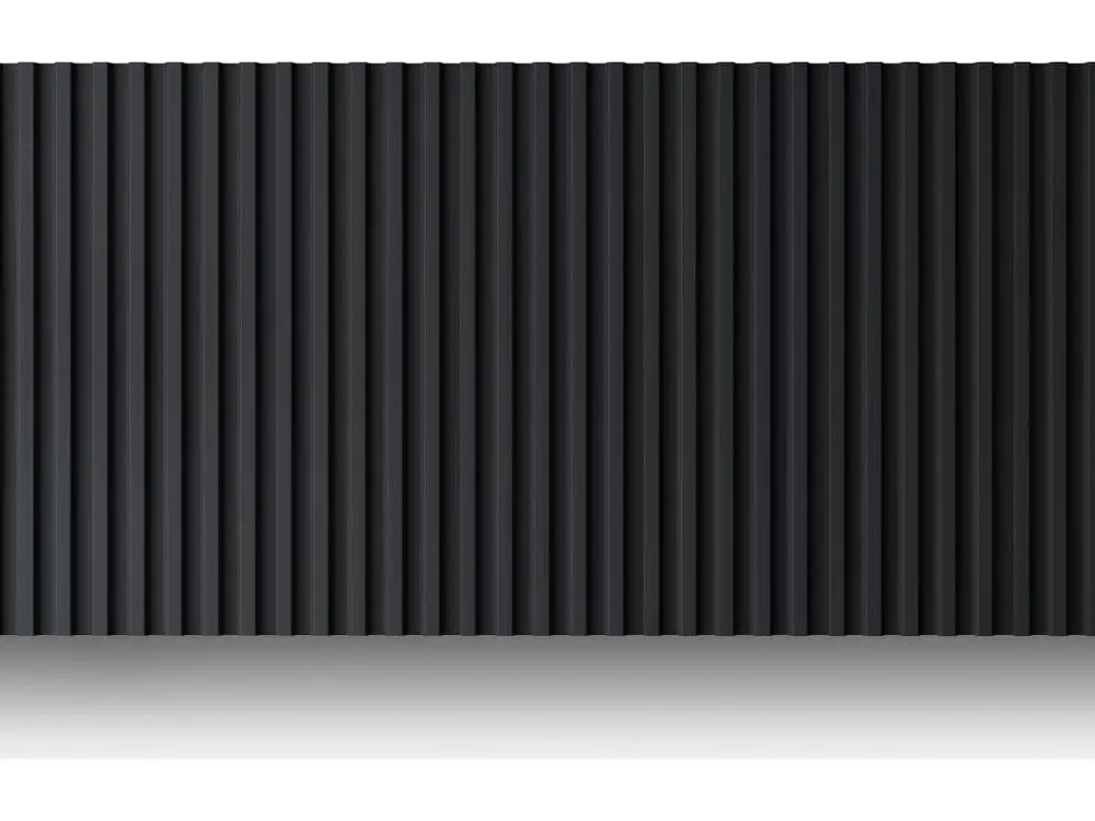 Panneau mural 3D pack de 2.83 m² noir lot de 8 pièces CLINTON
