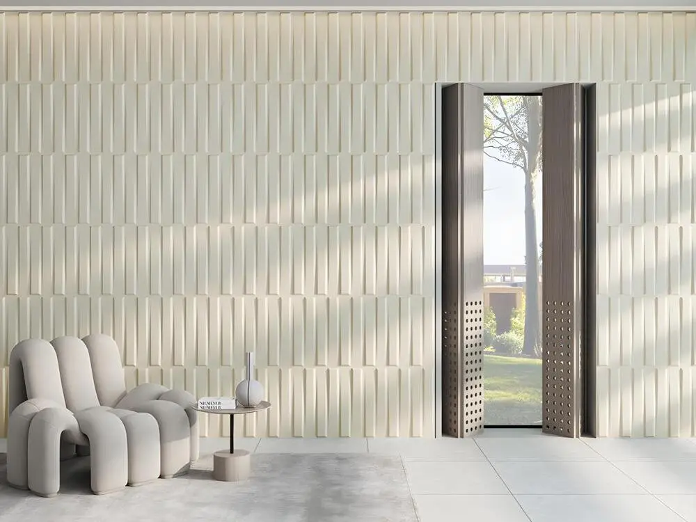 Panneau mural 3D STRAIT à peindre - pack de 3m² en rouleau de 10 mètres