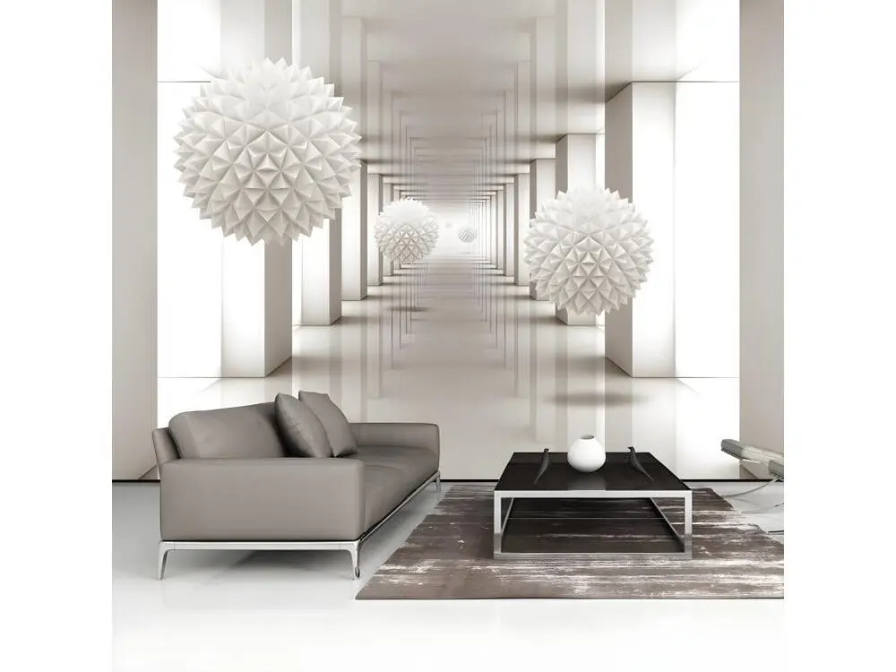 Papier peint intissé 3D et Perspective Gateway to Future : Taille - 300 x 210 cm pour découpe précise