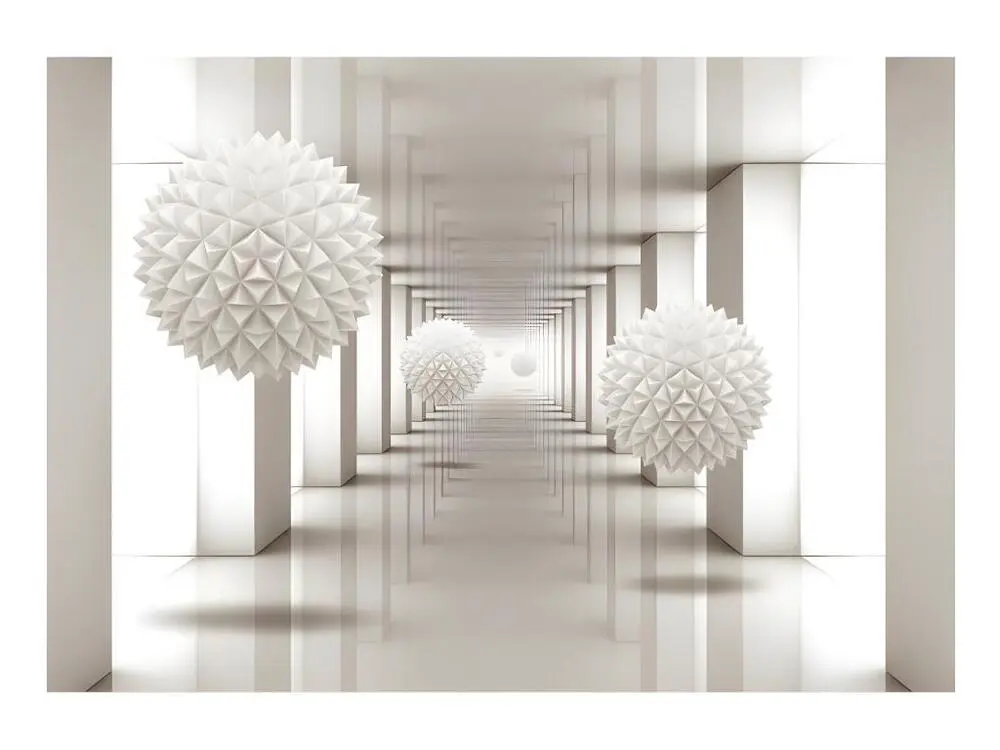 Papier peint intissé 3D et Perspective Gateway to Future : Taille - 300 x 210 cm pour découpe précise