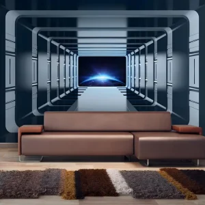 Papier peint lavable Papier peint intissé 3D et Perspective Galactic Gates : Taille - 300 x 210 cm