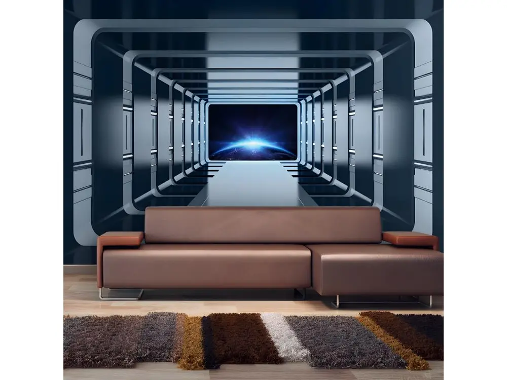 Papier peint lavable Papier peint intissé 3D et Perspective Galactic Gates : Taille - 300 x 210 cm