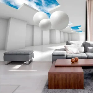 Papier peint vinyle Papier peint intissé 3D et Perspective Architecture Future : Taille - 300 x 210 cm