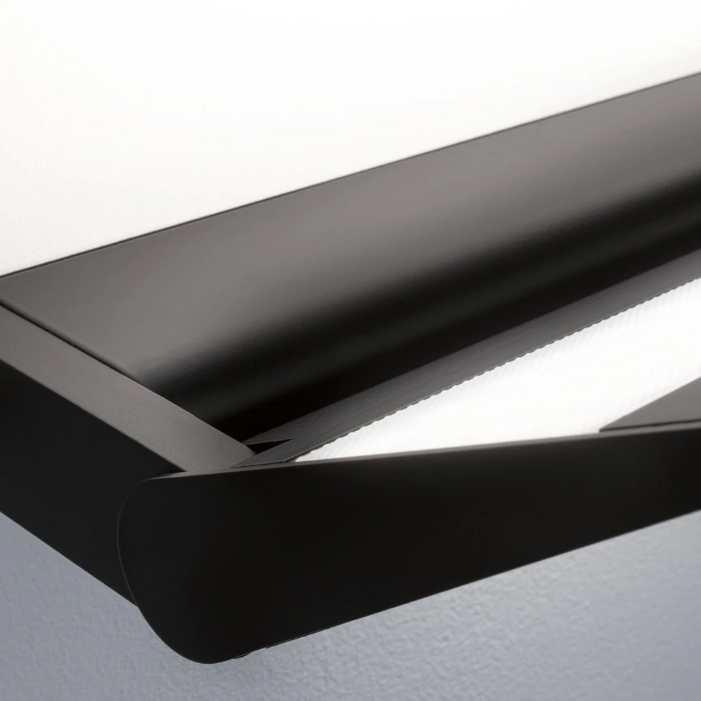 Paulmann Ranva Applique murale LED 3-Step-dim, noir avec spatule intégrée