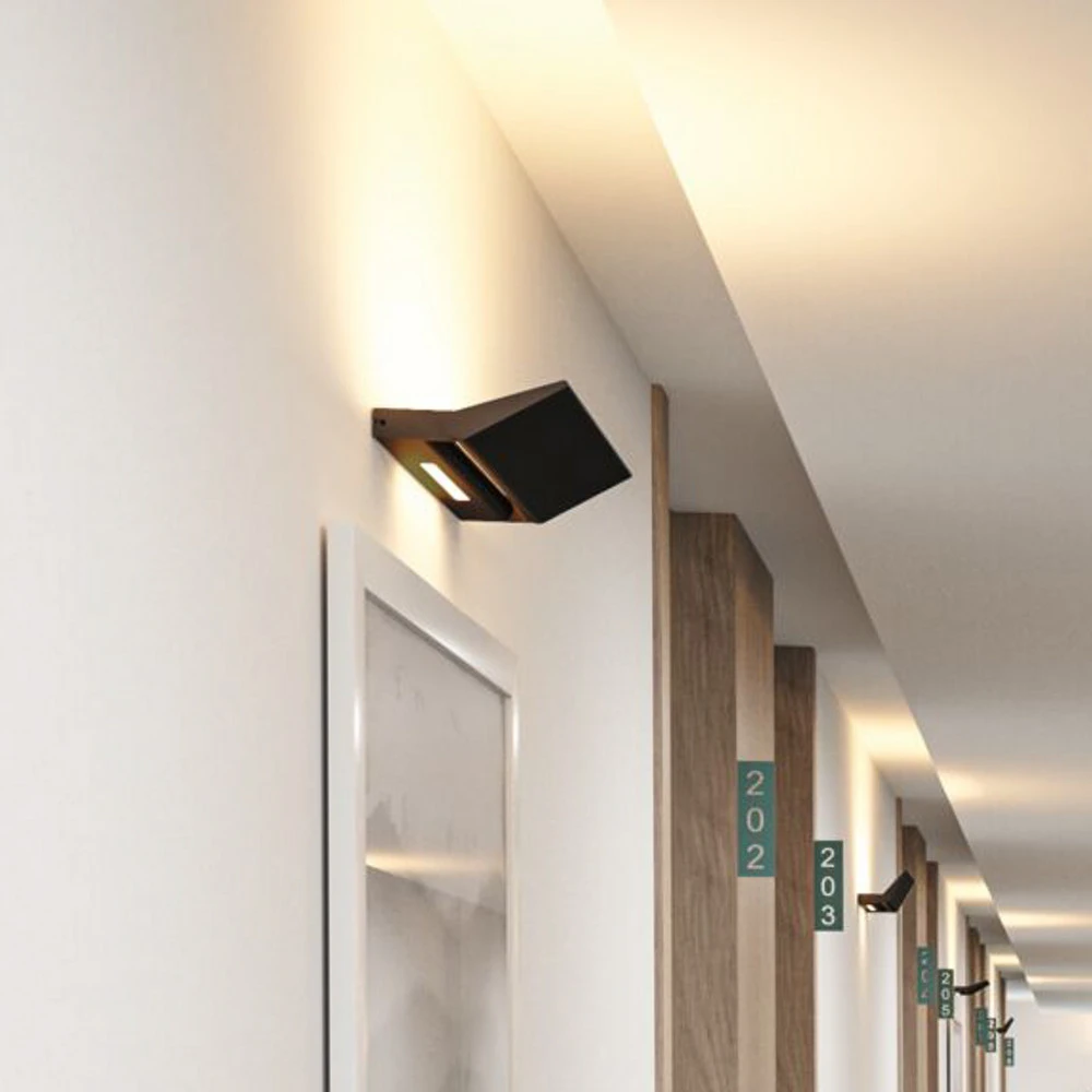 Paulmann Ranva Applique murale LED 3-Step-dim, noir avec spatule intégrée
