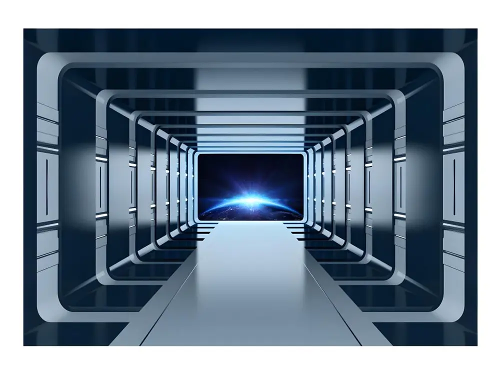 Pinceau à encoller Papier peint intissé 3D et Perspective Galactic Gates : Taille - 100 x 70 cm