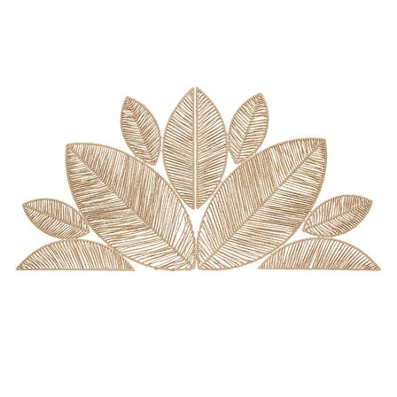 Rouleau à encoller Déco murale feuilles 3D 160 x 80 cm effet corde