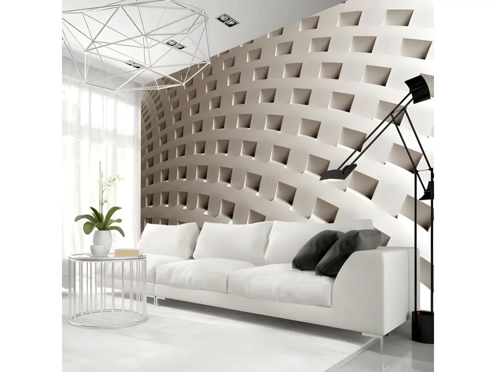 Certifié Écologique Papier peint intissé Fonds et Dessins Construction Modernity : Taille - 200 x 140 cm