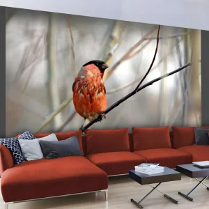 Papier peint intissé Animaux Bullfinch forest : Taille - 250 x 193 cm