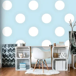 Papier peint intissé Fonds et Dessins Blue Sweetness : Taille - 250 x 175 cm