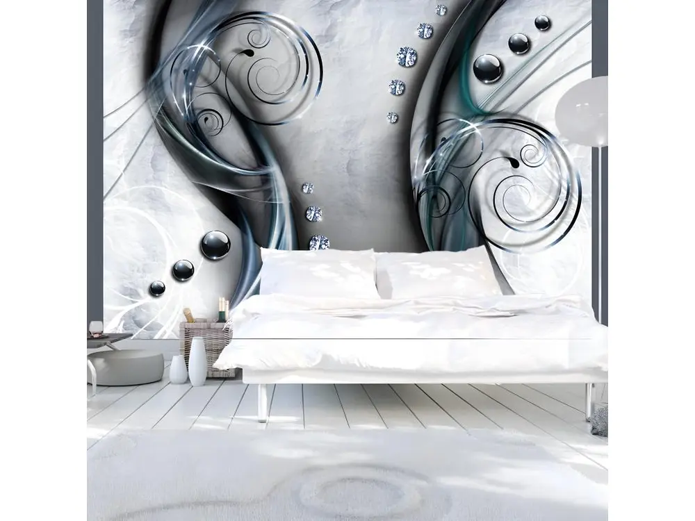 Papier peint intissé Fonds et Dessins Diamond pirouette : Taille - 200 x 140 cm Largeur 53 cm