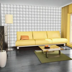 Papier peint intissé Fonds et Dessins Dogtooth Check : Taille - 200 x 140 cm Largeur 53 cm