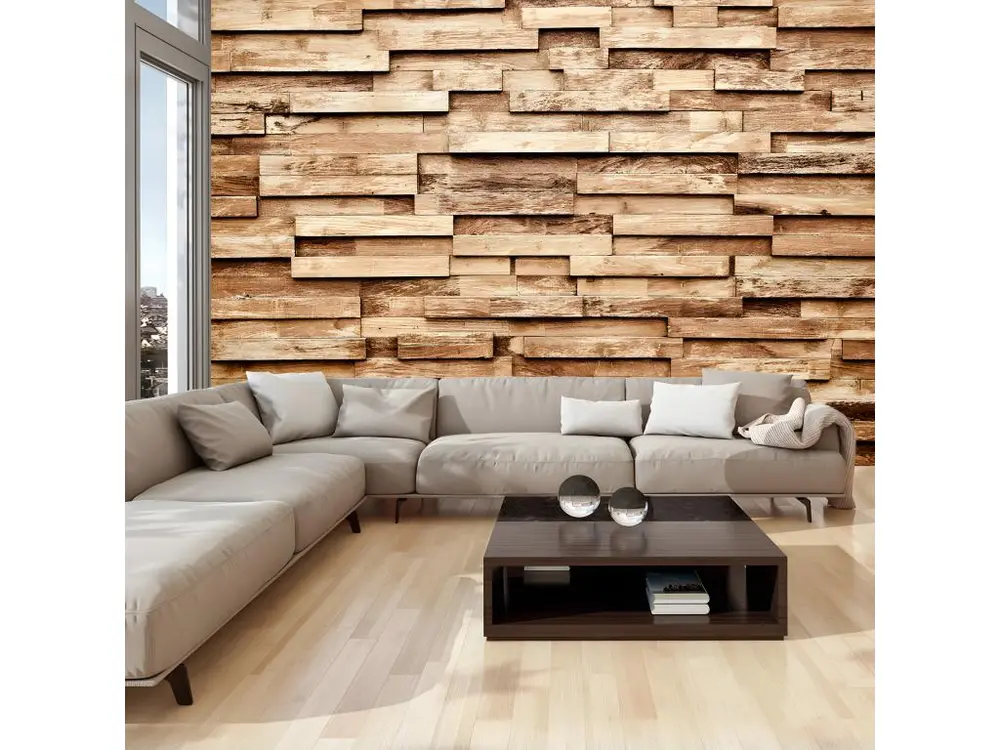 Papier peint intissé Fonds et Dessins Palisade : Taille - 200 x 140 cm