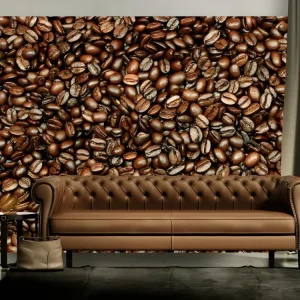 Papier peint intissé Motifs de cuisine Coffee heaven : Taille - 350 x 270 cm