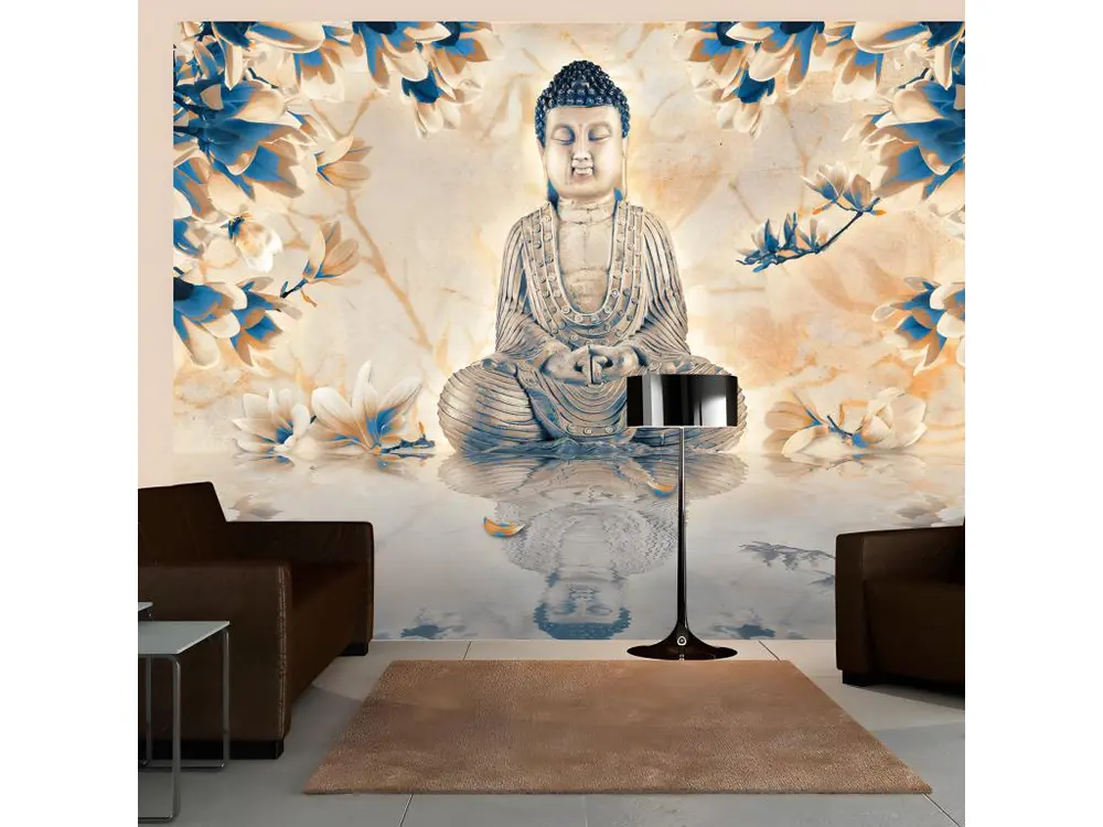 Papier peint intissé Orient Buddha prosperity : Taille - 300 x 231 cm
