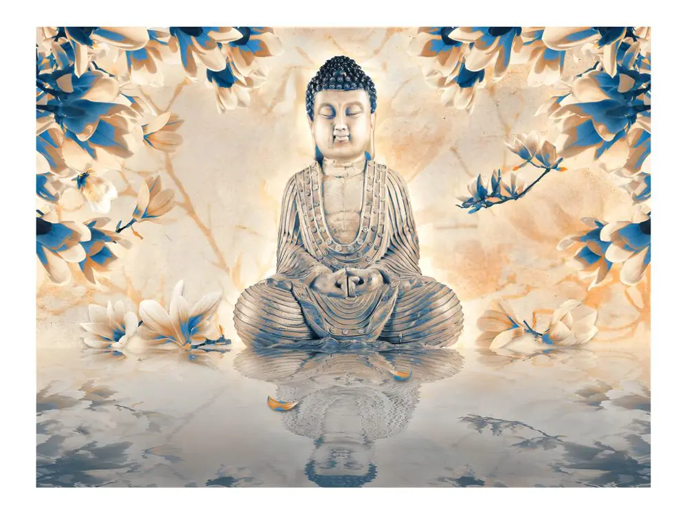 Papier peint intissé Orient Buddha prosperity : Taille - 300 x 231 cm