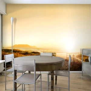 Papier peint intissé Paysages Chemin vers le soleil... : Taille - 250 x 193 cm pour pose facile