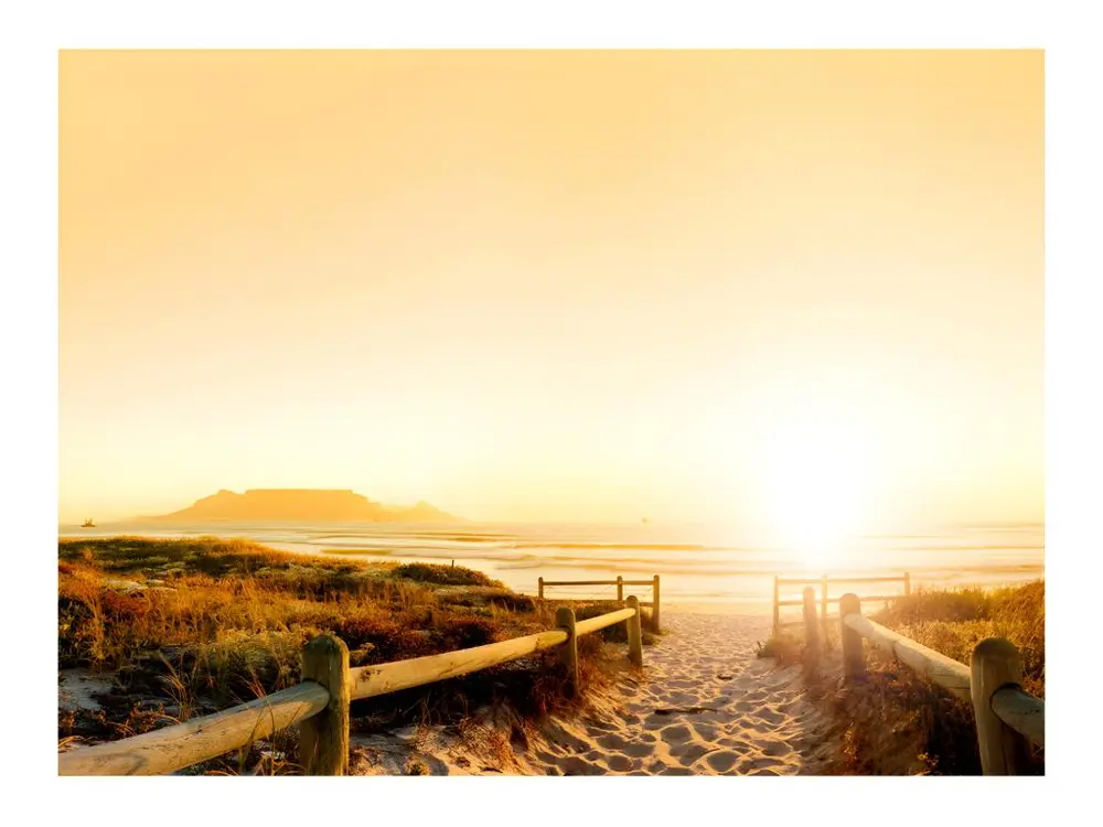 Papier peint intissé Paysages Chemin vers le soleil... : Taille - 250 x 193 cm pour pose facile
