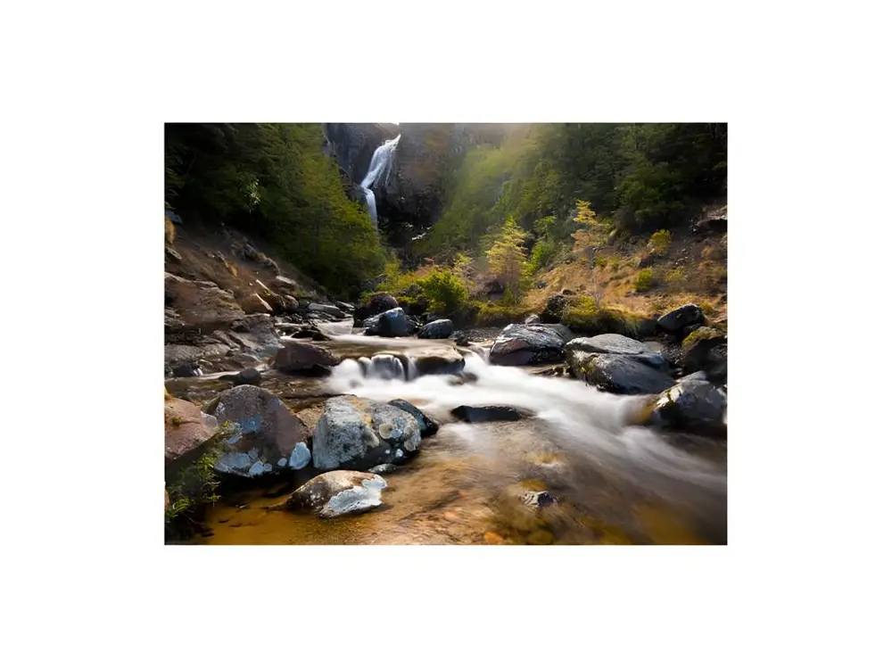 Papier peint intissé Paysages Ohakune - Waterfalls Neuf Zealand : Taille - 400 x 309 cm