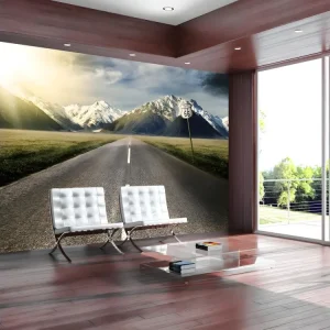 Papier peint intissé Paysages étendu road : Taille - 250 x 175 cm