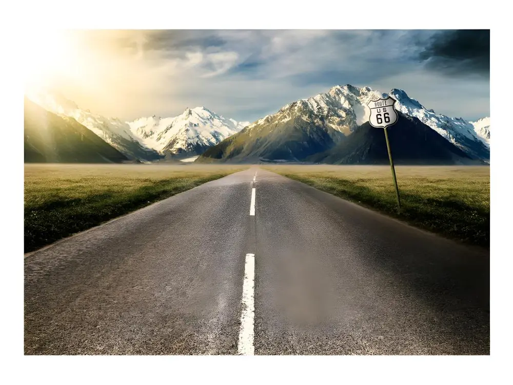 Papier peint intissé Paysages étendu road : Taille - 250 x 175 cm