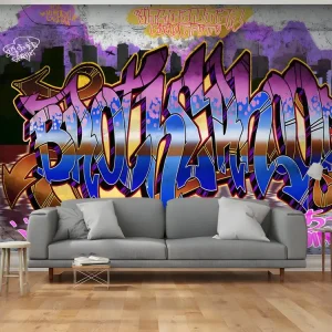 Papier peint intissé Street art Chatoyant Mural : Taille - 250 x 175 cm pour pose facile