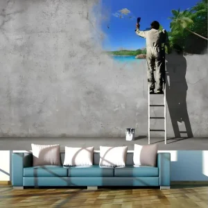 Papier peint intissé Street art Creative process : Taille - 200 x 140 cm | Livraison Rapide