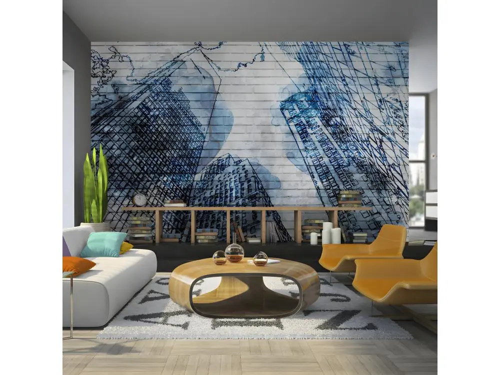 Papier peint intissé Street art Inky Récent York : Taille - 400 x 280 cm