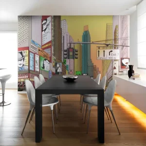 Papier peint intissé Ville et Architecture L'heure de pointe à Inedit York : Taille - 250 x 193 cm pour papier peint...