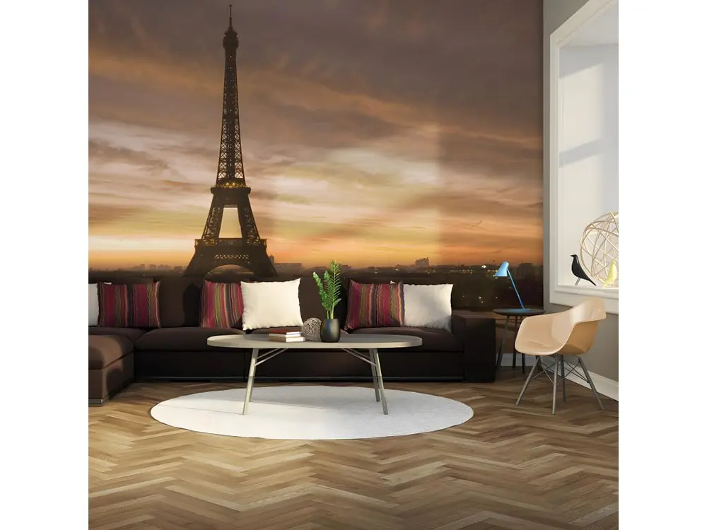 Papier peint intissé Ville et Architecture Tour Eiffel à l'aube : Taille - 250 x 193 cm | Livraison Rapide