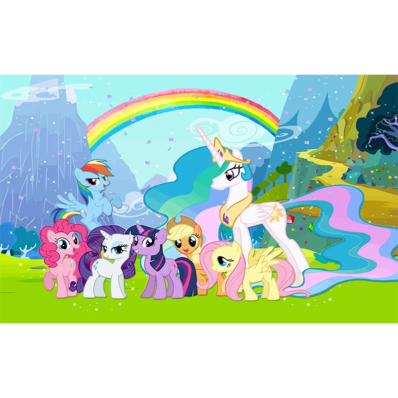 Papier peint licorne Style enfant, décoration murale pour chambre d'enfant, imprimé adapté