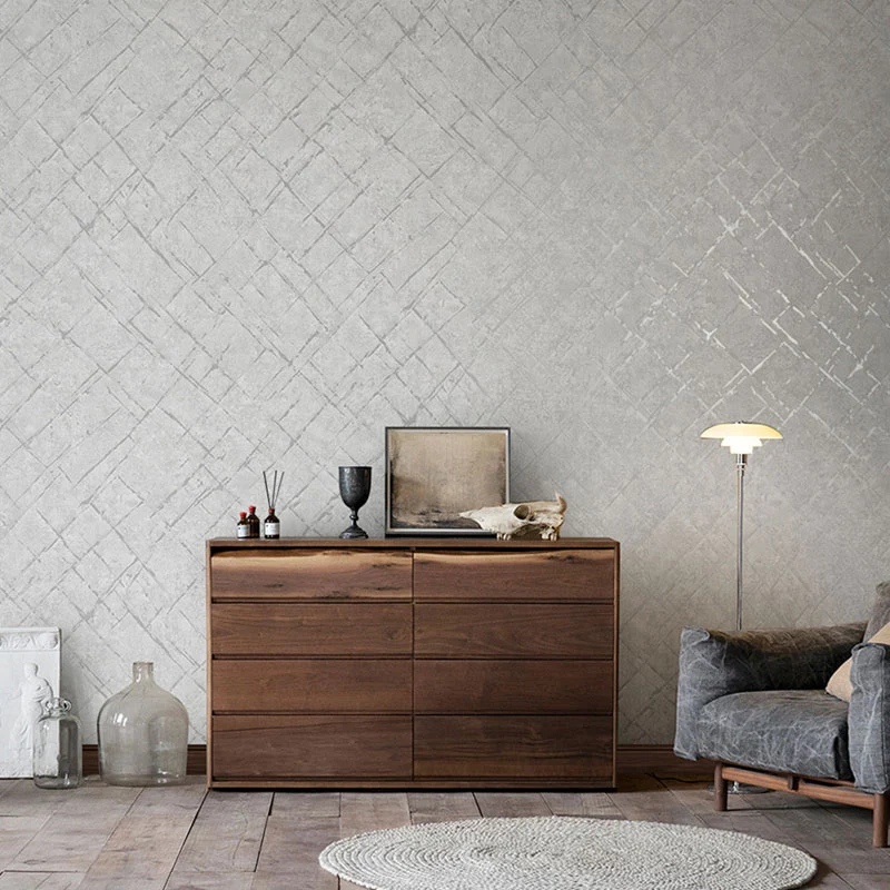 Papier peint texturé résistant à l'eau, 20,5 pouces x 33 pieds, décoration murale contemporaine pour salle à manger | Livr...