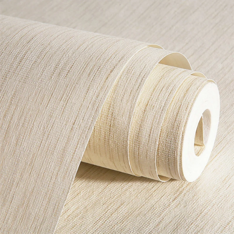 Premium Anti-Humidité Papier peint contemporain à rayures texturées, revêtement mural non collé résistant aux taches, 33 p...