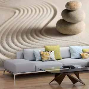 Règle à couper Papier peint intissé Orient Équilibre : Taille - 250 x 193 cm