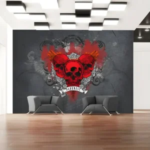 Règle à couper Papier peint intissé Street art Darkness : Taille - 200 x 140 cm