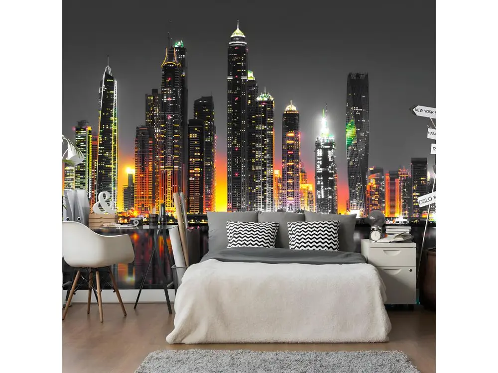 Rouleau à encoller Papier peint intissé Ville et Architecture Desert City (Dubai) : Taille - 200 x 140 cm