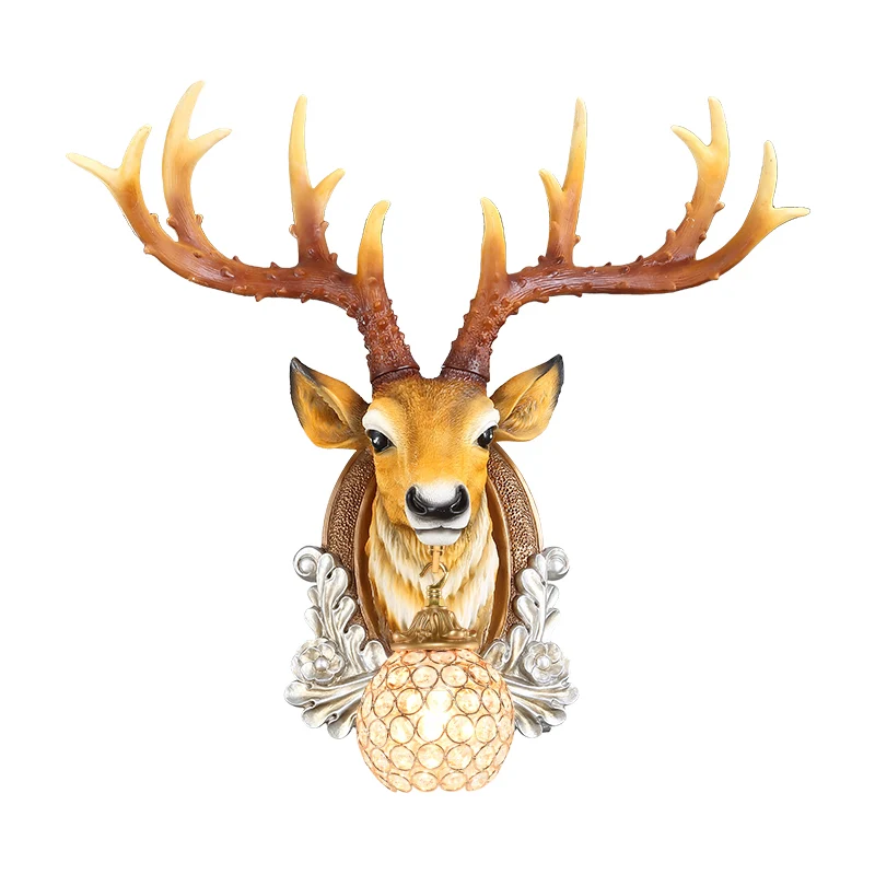 Apprêt accrocheur Applique murale boule pour salon, chalet, cristal K9 biseauté, 1 tête, éclairage mural gris/jaune avec m...