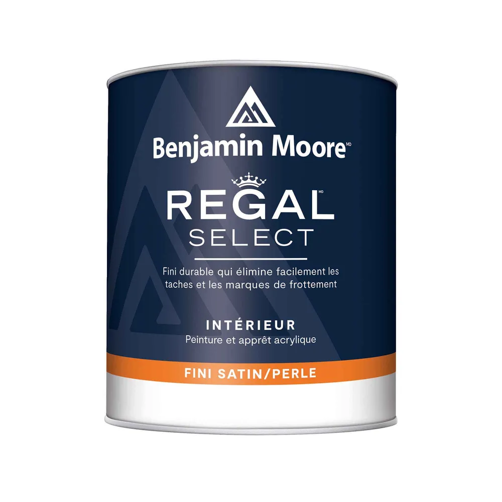 Écologique à Faible COV Peinture et apprêt d'intérieur haut de gamme Regal Select satin / perle base 1, 946 ml
