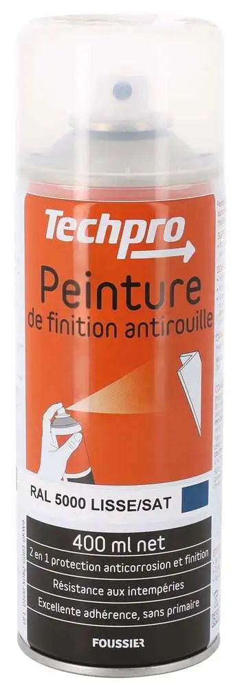 Peinture anti-rouille et finition Finition lisse satinée couvrance optimale