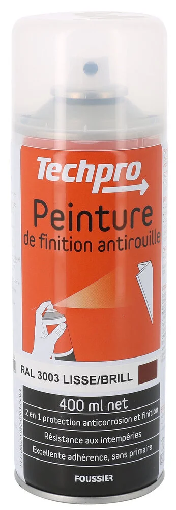 Peinture anti-rouille et finition Finition lisse satinée couvrance optimale