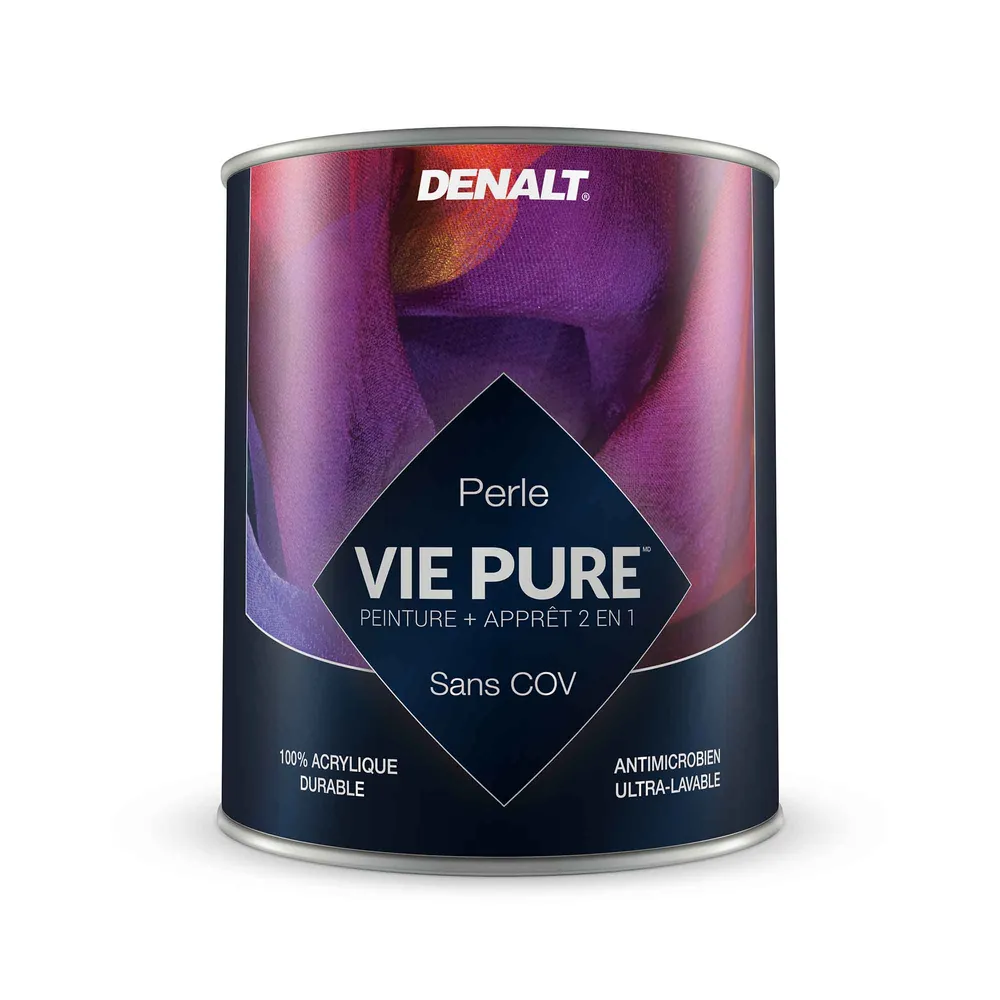 Peinture et apprêt 2 en 1 Vie Intègre perle base moyenne, 927 ml en pot de 10 litres