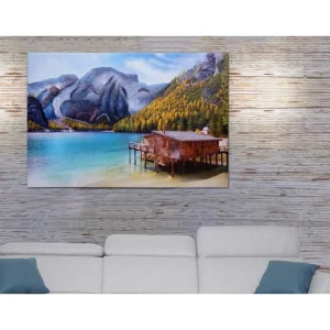 Peinture murale MCW-H25 XL peinte à la main, 120x80cm