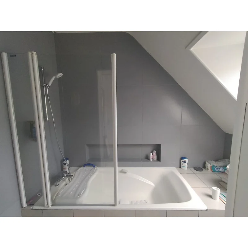 Peinture carrelage, résine époxy sol et mur carrelés, douche, lavabo, baignoire, meuble PROCOM-1kg-Blanc