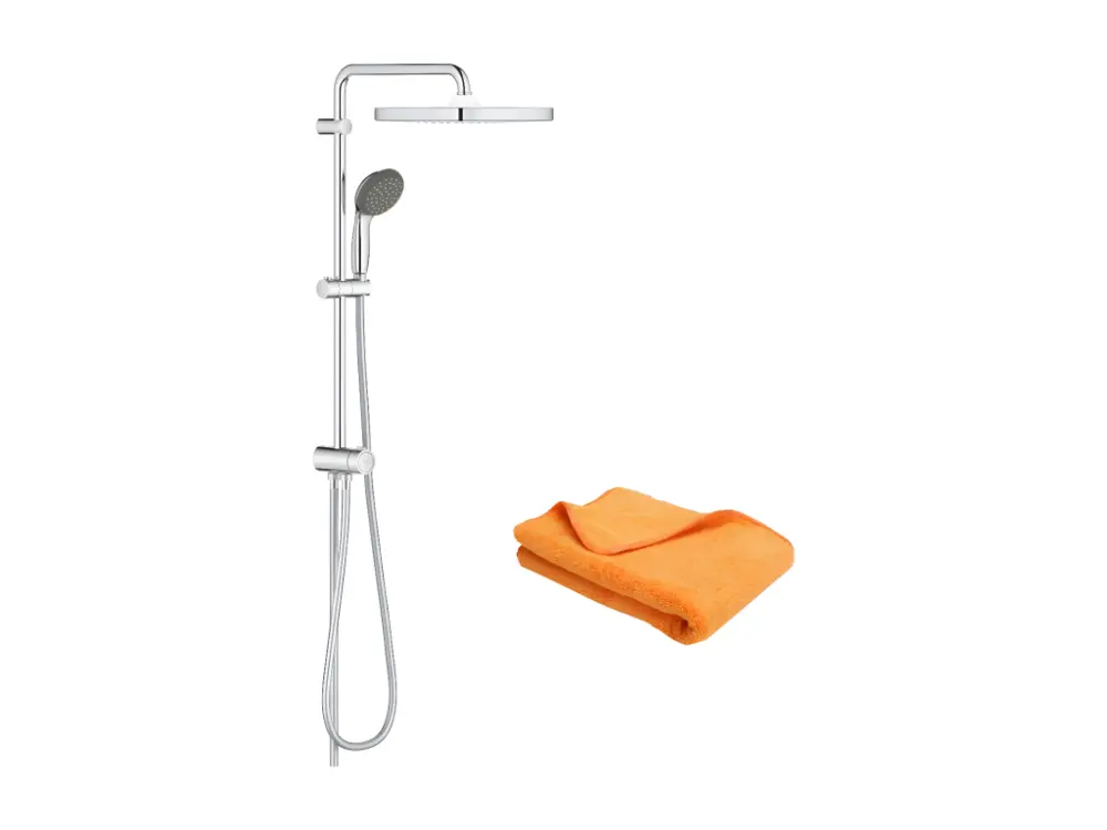 Colonne bain douche sans mitigeur GROHE Vitalio Start System avec inverseur manuel 250 + microfibre