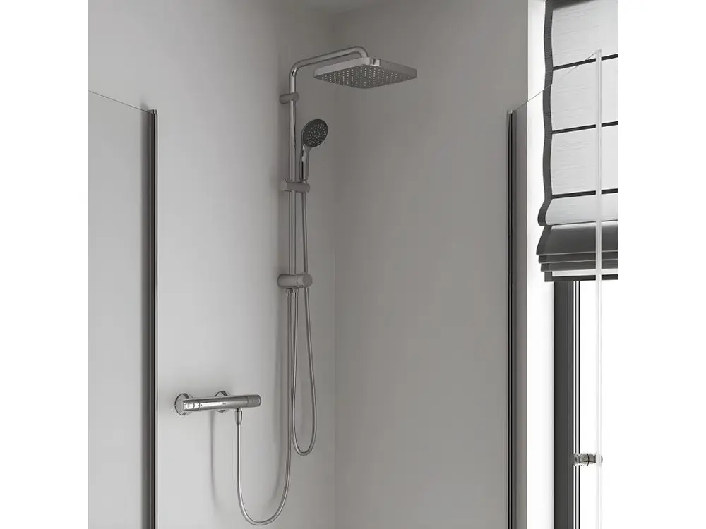 Colonne bain douche sans mitigeur GROHE Vitalio Start System avec inverseur manuel 250 + microfibre