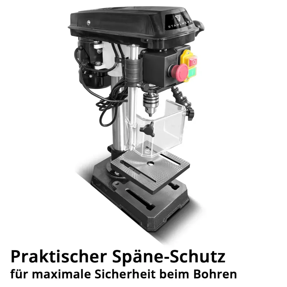 Perceuse à colonne STAHLWERK BD-350 ST | Perceuse d'établi précise 350 W pour bricolage, construction métallique | Diamètr...