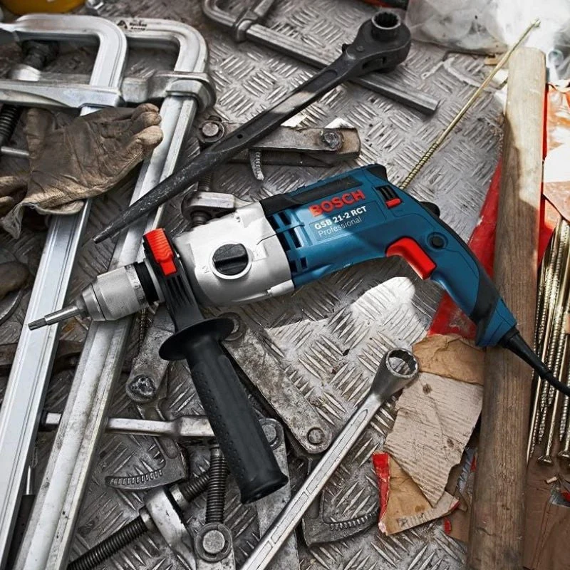 Perceuse à percussion BOSCH 060119C700 - GSB 21-2 RCT 1300W
