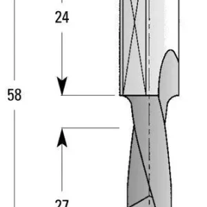 Perceuse traversante Edessö HW (HM) S10 : 5 B: 27 GL: 58 - RH 145205001 se fournir à bas prix