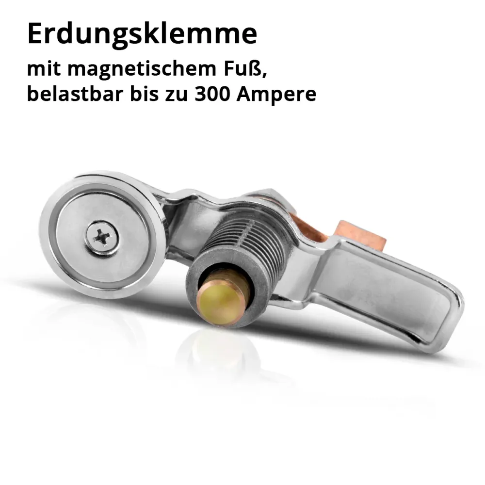 Pince de mise à la terre magnétique en acier EC-300 ST / MASSELEMME / MASSEMAGNET pour les appareils de soudage et le cout...