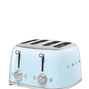 Smeg Retro 2000W 4 Slice Square Toaster - Blue